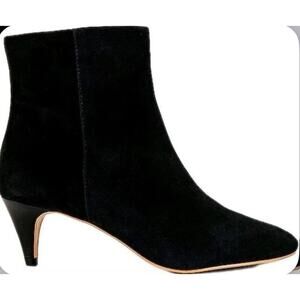 Dolce Vita Womens Pointed Toe Dee Booties Black Suede Sz 9